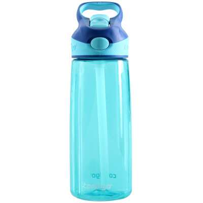 

Jingdong Supermarket] contigo single layer sports straw cup summer portable plastic cup 560ml sea water blue HBC-ADN034