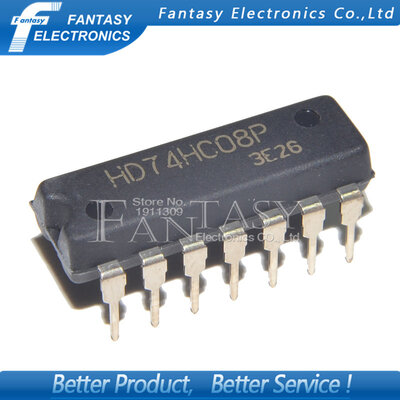 

50PCS HD74HC08P DIP14 HD74HC08 74HC08P DIP new and original IC free shipping