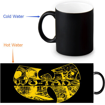 

Wu Tang Clan 350ml/12oz Heat Reveal Mug Color Change Coffee Cup Sensitive Morphing Mugs Magic Mug Milk Tea Cups