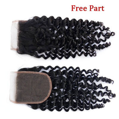 

NamiHair Wholesale Price Curly Wave 4x4 Lace Closure Brazilian Virgin Human Hair Free Part Middle Part Three Part Remy Human Hair