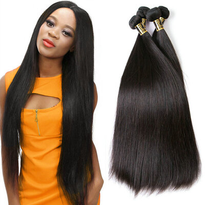 

YAVIDA Brazilian Virgin Hair Straight 4 pcslot Brazilian straight Hair Unprocessed Virgin Weave Bundles