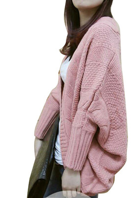

Women cardigan thick cape batwing sleeve knit loose casual wraps sweater tops
