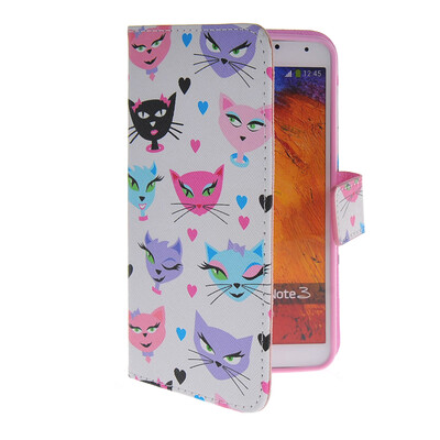 

MOONCASE Pattern Style Leather Side Flip Wallet Card Slot Pouch Stand Shell Back ЧЕХОЛ ДЛЯ Samsung Galaxy Note 3 N9000