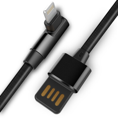 

ESCASE iPhone data cable L-type elbow USB-C7 black