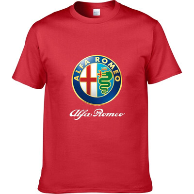 

Alfa Romeo Футболки для мужчин Футболка Модные бренды Футболка Мужские повседневные Короткие рукава Футболка Punisher Футболка 100
