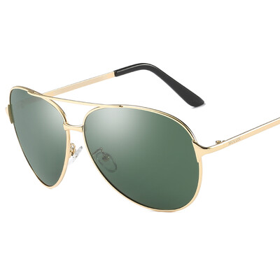 

Molong big box sunglasses mens trend polarized sunglasses driving sunglasses fashion frog mirror 8009 gold frame dark green tablets