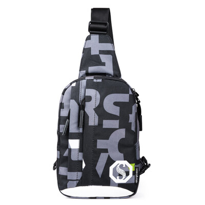 

Autumn&winter mens bags fashion trends personalitystreet Oxford cloth leisure students luminous Shoulder Bag