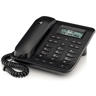 

Motorola (CT434C) CT420C fixed telephone cordless telephone landline caller ID-free battery hands-free dual-interface home office cable machine (black