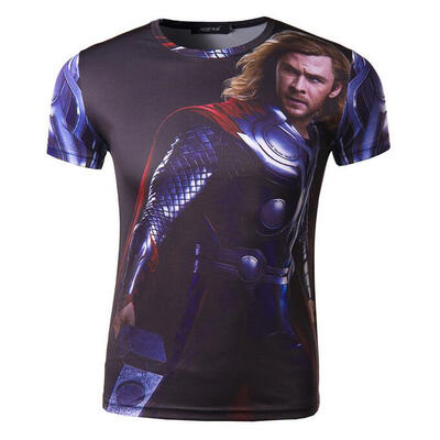 

Zogaa New Mens T-shirt 3D Dry Short Sleeve