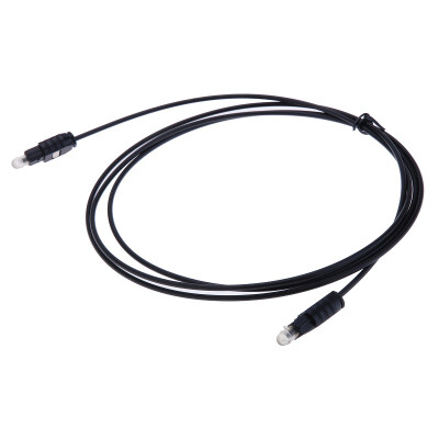 

5ft 1.5m Digital Optical Optic Fiber Toslink Audio Cable OD2.2mm Black