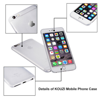 

Коузи Телефон мягкий чехол назад тонкий 0,23 мм для iPhone 6 плюс / iPhone 6s плюс