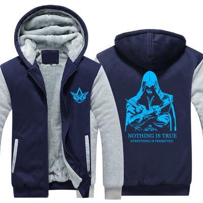 

2018 Game Luminous pattern Thicken Hooded Zipper Coat Jacket Sweatshirt USA SIZE free shipping Hoodies