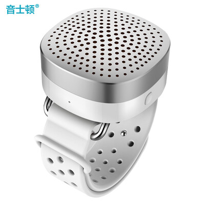 

yescool stereo Bluetooth Speaker Outdoor Portable Bracelet Waterproof Phone Car Audio Subwoofer PMC-18 White