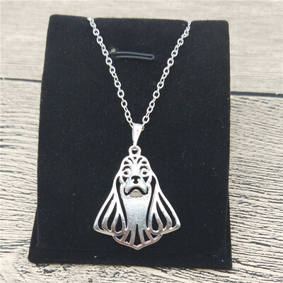 

New American Cocker Spaniel Necklace Trendy Style Pet Dog Pendant Necklace Women Pet Jewellery Fashion Animal Dog Jewellery