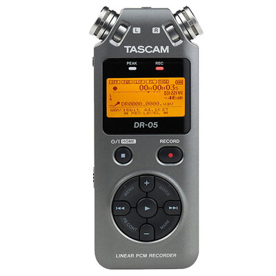 

TASCAM DR-05 gray limited edition linear PCM recorder 4G microfilm recording HIFI player 96K 24bit recording