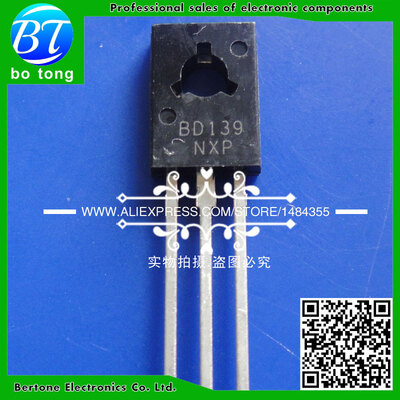

200pcs free shipping BD139 D139 TO-126 NPN 1.5A 80V NPN Epitaxial Triode Transistor