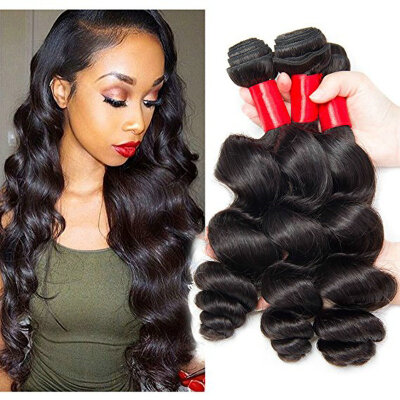 

CLAROLAIR Hair 3pc Loose Human Hair Bulk Extension Brazilian Loose Wave Unprocessed Virgin Brazilian Hair