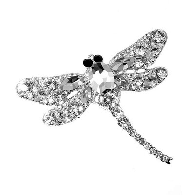 

CINDY XIANG Crystal Vintage Dragonfly Brooches for Women Large Insect Brooch Pin Fashion Dress Coat Accessories Cute Jewelry