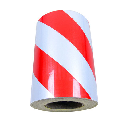 

Xuanxin Red&white twill safety zone warning line wall sticker floor sticker logo reflective film warning tape FGJD-H