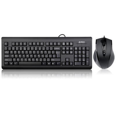 

Shuangfeiyan A4TECH KB-N9100 wired mouse keyboard set wired keyboard mouse set wired keyboard&mouse set computer keyboard black