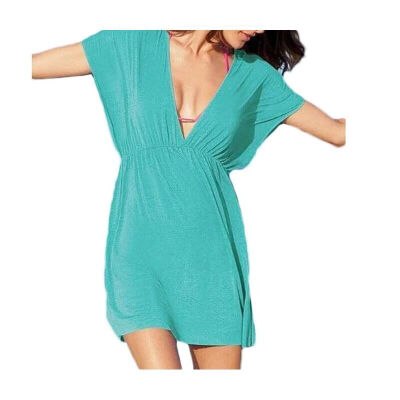 

Buenos Ninos Womens Ice Silk Batwing Sleeve Beach Dress