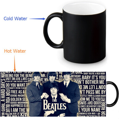 

The Beatles 350ml12oz Heat Reveal Mug Color Change Coffee Cup Sensitive Morphing Mugs Magic Mug Milk Tea Cups