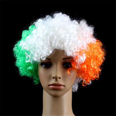 

National Flag Wig Football World Cup Flag Wig Headgear For Soccer Football Fans
