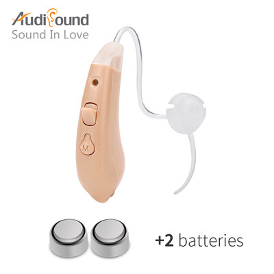 

Audisound 2018 New Digital Hearing Aid Best Sound Amplifier Of Right Ear For The Elder Ear Care With 2xA13 Battery