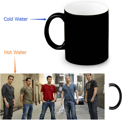 

New Kids On The Block 350ml12oz Heat Reveal Mug Color Change Coffee Cup Sensitive Morphing Mugs Magic Mug Milk Tea Cups