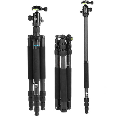 

COMAN TN256C + CM0 carbon fiber tripod suit professional SLR camera lightweight portable monopods pan / tilt sets of carbon tripod