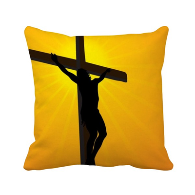

Religion Christianity Church Yellow Holy Jesus Square Throw Pillow Insert Cushion Cover Home Sofa Decor Gift
