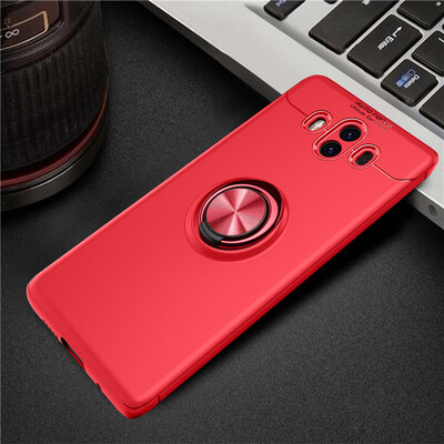 

Huawei Mate 1010Pro Luxury Metal Ring Magnetic Bracket Shockproof Cooling TPU Phone Case