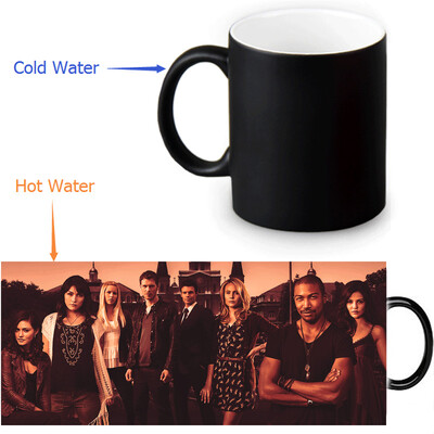 

Оригинальные 350 мл / 12 унций Heat Reveal Mug Color Change Чашка кофе Чувствительные морфинг-кружки Волшебная чашка для чайных чашек