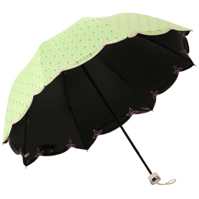 

Parkson umbrella embroidery sun protection sun umbrella sunscreen folding sun umbrella 5338 flower point jade incense taro purple