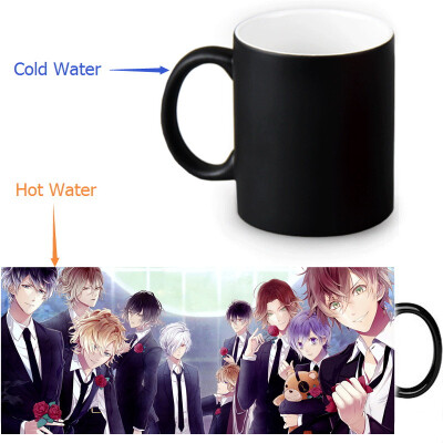 

DIABOLIK LOVERS 350ml12oz Heat Reveal Mug Color Change Coffee Cup Sensitive Morphing Mugs Magic Mug Milk Tea Cups