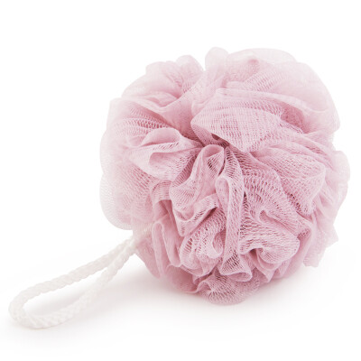 

U YUUE can be hung double-layer plain soft bath ball color random bath flower bath towel bath bath towel