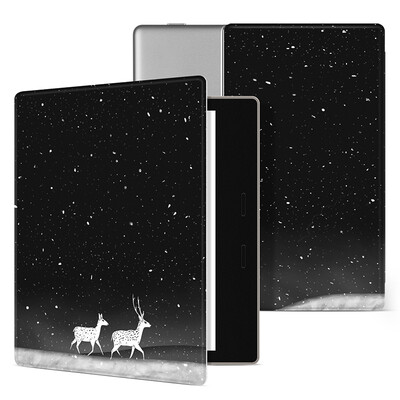 

Baitu Kindle Oasis 2 Protection Cover 2017 ver 7-inch Upgraded Snow Deer Painted cover