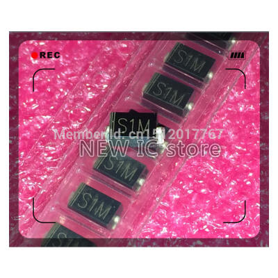 

Free Shipping 100pcs/lot SMD rectifier diodes GS1M making S1M SMA DO-214AC new original