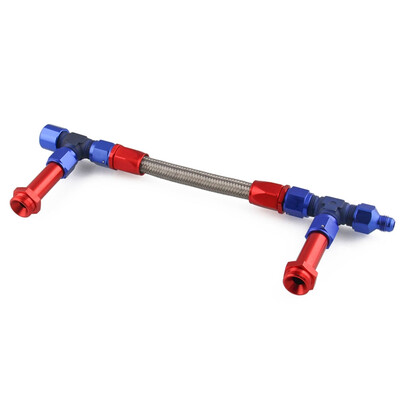 

Ryanstar Racing Universal AN8 Stainless Steel Braided Hose Carburetor Dual Inlet Line Kit