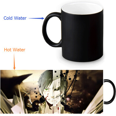 

Attack on Titan 350ml/12oz Heat Reveal Mug Color Change Coffee Cup Sensitive Morphing Mugs Magic Mug Milk Tea Cups