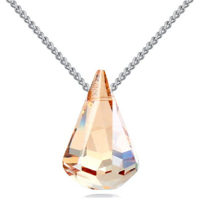 

High Quality Water Drop Shaped Pendant Necklace Austrian Crystal from Swa Elements Collier For Women Mothers Day Gift 25489