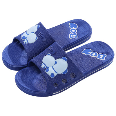 

Antarctic Nanjiren slippers male panda couple bathroom shower home sandals dark blue 45 yards 19D010