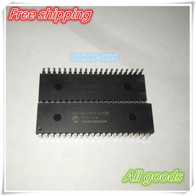 

10pcs PIC18F4550-I/P PIC18F4550 18F4550 DIP40 PIC MCU FLASH 16KX16 NEW nmd diy breadboard mp3 uno boost usb kit