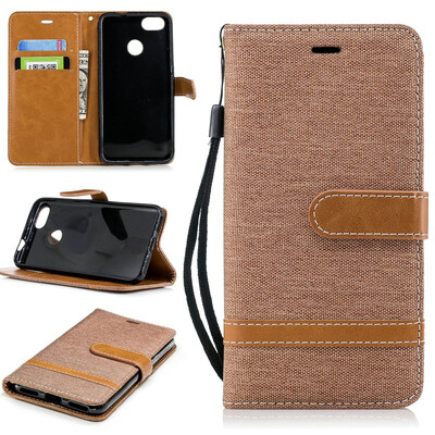 

BEFOSPEY Mixed Colors Denim PU LeatherSoft TPU Card Slot Stand Wallet Case For Huawei P9 lite mini50" Y6 Pro2017