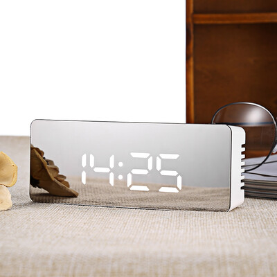 

TS - S69 Multifunctional Noiseless LED Mirror Clock Display Time Temperature