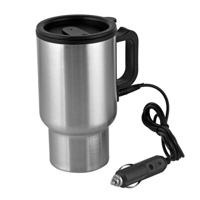 

POWERTIGER 12V 450ML Auto Car Heating Cup в автомобильном зарядном устройстве из нержавеющей стали Кофе Чай Водяной нагреватель Пр