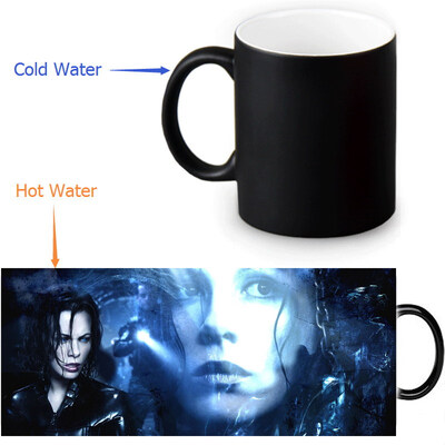 

Underworld 350ml / 12oz Heat Reveal Mug Color Change Чашка кофе Чувствительные морфинг-кружки Волшебная чашка для чайных чашек