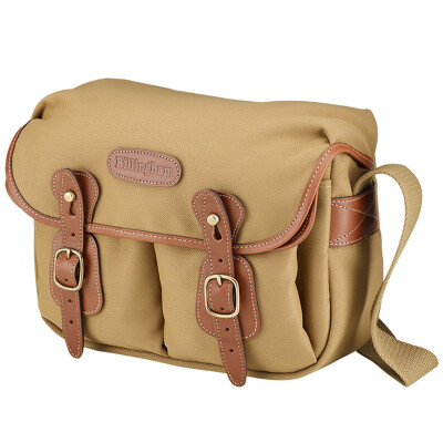 

Buckingham Billingham Hadley Small classic series of shoulder camera bag a mirror two flash khaki brown leather nylon