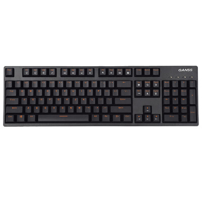 

GANSS GS104 вишнево-красный вал без механической игровой клавиатуры черной серой оси 104 (АБС-е издание)
