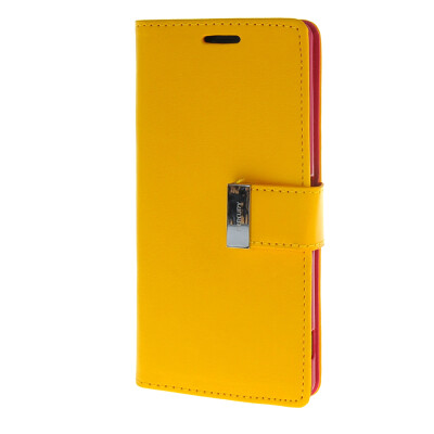 

MOONCASE Case for Sony Xperia Z3 Flip Leather Wallet Card Slot Bracket Back Cover Yellow